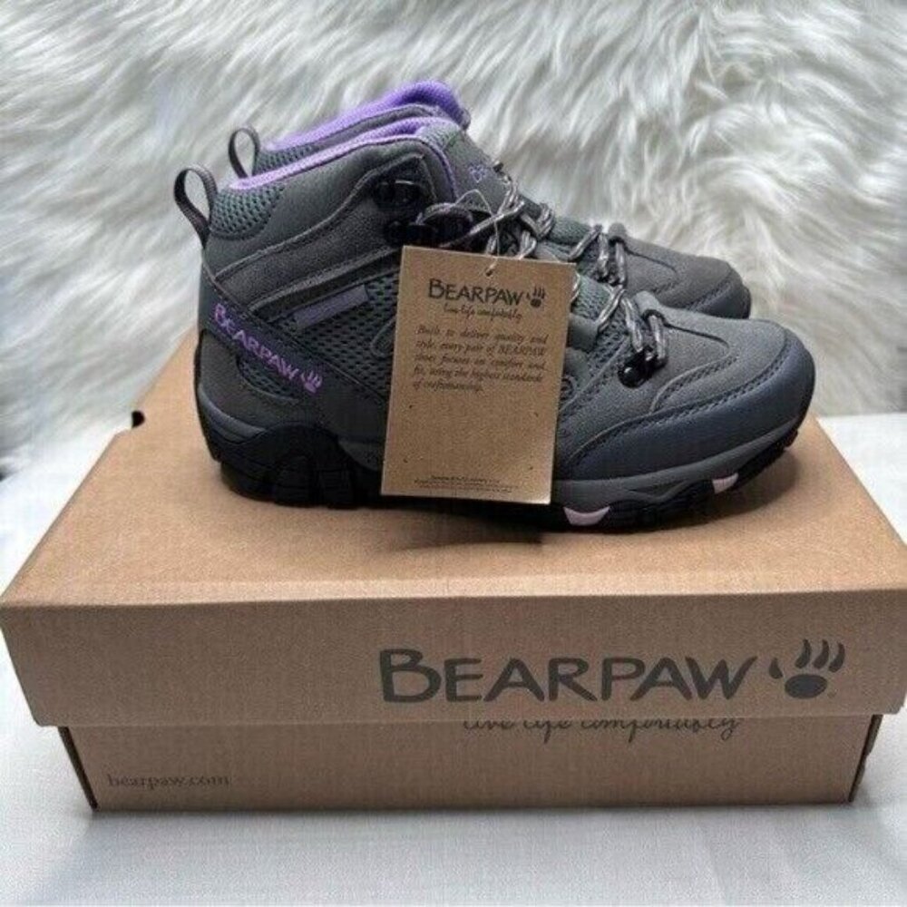 Bearpaw Women’s Corsica Wide Gray Fog Hiking Shoes Size 6.5 NWB - Picture 5 of 12